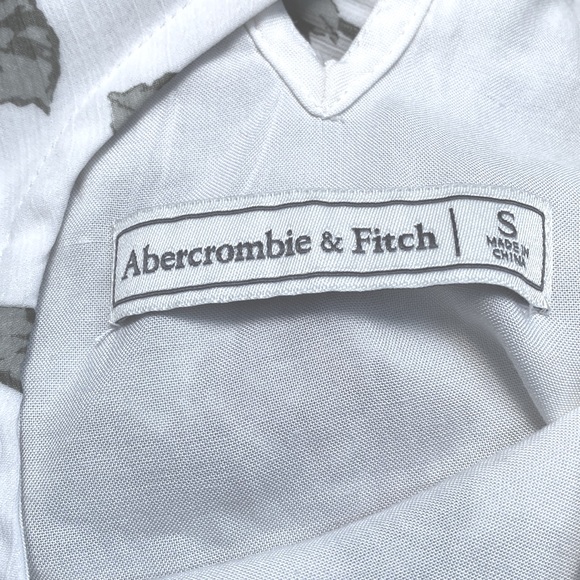 Abercrombie & Fitch Sleeveless Chiffon Floral Print A-line Mini Dress - Picture 6 of 6